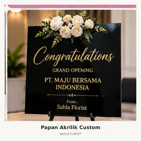 Papan Bunga Akrilik Karyamukti